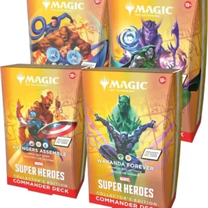 Kit Commander Collector com 4 Decks - Marvel Super Heroes
